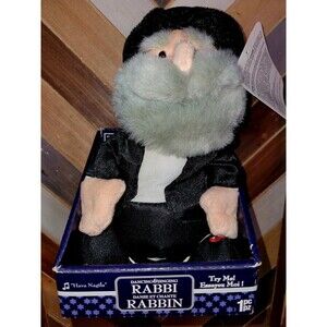 Gemmy 2011 Dancing & Singing Rabbi Rabbin Animated Plush Hava Nagila New In Box